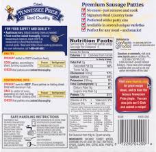 Want to use it in a meal plan? Odom S Tennessee Pride Turkey Sausage Patties 8 Ct 12 Oz Baker S