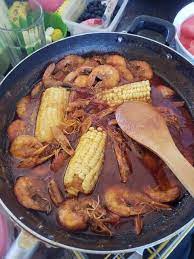 The Whole Shabang Shrimp Boiling Crab Style Recipe By Minda Recipe Crab Recipes Recipes Seafood Boil Recipes