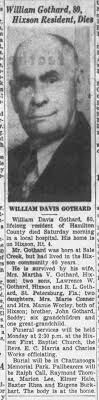 William Davis “Uncle Dave” Gothard (1878-1958)