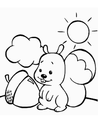 A is for acorn coloring book. Squirrel And Acorn Coloring Page Free Printable Coloring Pages For Kids