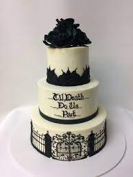 No plain jane desserts here. Halloween Wedding Cake I Made Baking