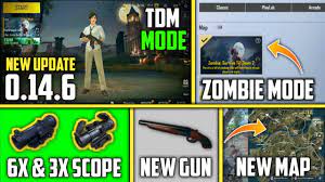 Pubg Mobile Lite New Update 0 14 6 Beta Download New Zombie Mode Tdm Mode And More Youtube
