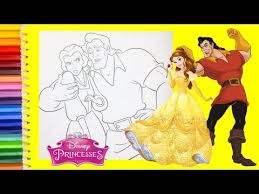 You can print or color them online at getdrawings.com for absolutely free. Coloring Disney Princess Belle And Gaston Beauty And The Beast Coloring Pages For Kids Youtube