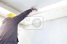 So bringst du die indirekte beleuchtung (lichtvouten) in deinem deckensegel unter. Abgehangte Decken Trockenbau Decke Wandsticker Trockenbau Verputzen Stuckateur Myloview De