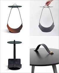 The Zin Minimalist Side Table Also Doubles As Magazine Storage Simple Side Tables Minimalist Side Table Side Table