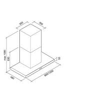Clmn90 00p2 Neui490f Falmec Lumina Nrs 800 M H Monte Au Mur Acier Inoxydable Falmec Hottes Kasastore Com