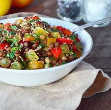 Salade De Lentilles Et Tomates Aux Herbes Fraiches Recette Avec Images Salade De Lentilles Recettes De Cuisine Salade Legumineuse