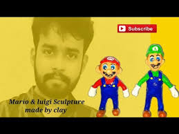 Mario & Luigi Sculpture made by clay #craft #diycrafts