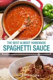 The Best Almost Homemade Spaghetti Sauce Recipe Homemade Spaghetti Sauce Best Spaghetti Sauce Homemade Spaghetti