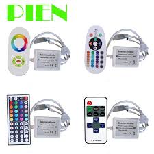 Led Strip Rgb Controller 220v 110v For Rgb 5050 Ip67 Rope Light With Rf Ir Touch Panel Remote Control Us Eu P Rgb Led Strip Lights Led Strip Lighting Led Strip