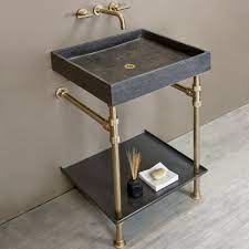 The stone forest garden collection combines the simplicity of japanese sculpture with modern, functional design. Ventus Bath Sink With Tray Stone Forest Modular Bath Systems