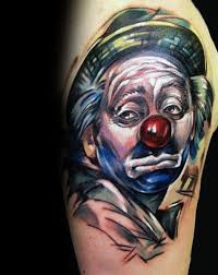 40+ best clown tattoo designs. 75 Clown Tattoos For Men Comic Performer Design Ideas