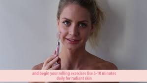 Skin Gym Rose Quartz Crystal Facial Roller Workout