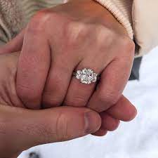 Lindsey Leigh Jewelry On Instagram David Played With Different Side Stones Before Picking Out The Perfect Pair To Complimen Diamond Girl Perfect Pair Jewelry