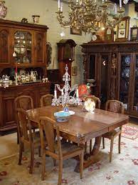 An outstanding uniqueness from an antique dining room set. Pin By Jules Antiques Fine Art On Furniture Interior Design Dining Room Solid Oak Dining Table Antique Dining Room Table