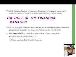 Finance managers are business specialists who manage important financial functions of an organization. What Is The Responsibility Of A Financial Manager