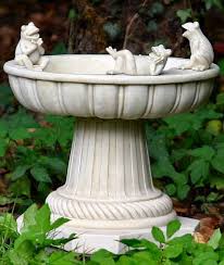 Stone Bird Bath Bowl Only Uk Frog Birdbath Bird Bath Garden Bird Bath Bird Baths Homemade