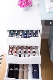 Ordnung Im Nahzimmer Aufbewahrung Von Schnittmustern Und Garn Nahzimmer Organisation Nahzimmer Speicher Fadenspeicher