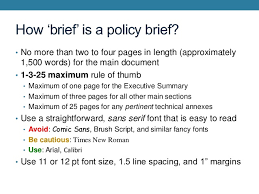 An executive summary, an introduction, an overview. Introduction To Technical Writing The Policy Brief
