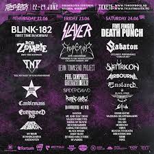 Never miss out on tickets! Tons Of Rock Festival 2017 Festivalposter With Complete Lineup For 2017 Fortress In Norway 22 24th Of June Rock Meta Rock Festivals Band Posters Blink 182