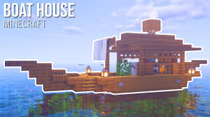Break the boat,the horse will automatically fall into water and you will get your planks and sticks back to make a new boat. Minecraft How To Build A Boat House Small Simple Yacht Charter World