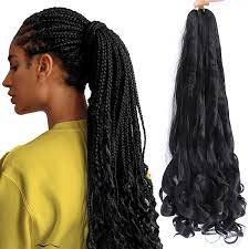 9 easy ways to curl your hair without any heat. Amazon Com Pre Stretched Braiding Hair 20 Inch 6 Packs Curly Braiding Hair Loose Wave Crochet Hair Curly Box Braids Wavy Synthetic Hair Extensions 1b Beauty