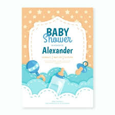 If you're looking for a cute message to write inside your baby card, check out our new baby wishes & quotes and newborn baby poems pages. Free Vector Watercolor Baby Shower Card For Boy