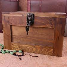 It includes two storage trunks with wheels and they have got a black finish. Hot Zakka Grocery Wood Wooden Lockable Storage Box Large Wooden Storage Secret Documents Cosmetics Factory Sales Factory Hanger Factory Checkcosmetic Makeup Aliexpress