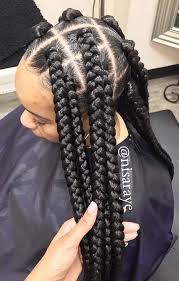 Big Box Braids Black And Grey Pin By Elon Dylan On Natural Hairstyles Big Box Braids Hairstyles Box Braids Hairstyles Box Braids Styling