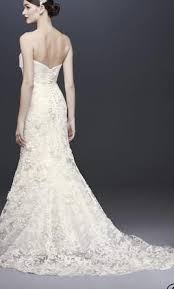 Oleg Cassini Oleg Cassini Subtle Pink 3d Floral Wedding Cwg464 Wedding Dress New Size 14 300 Minimalist Wedding Dresses Boho Wedding Dress Bohemian Wedding Dresses