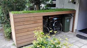 gerelateerde afbeelding opberg tuin voortuin fietsenstalling