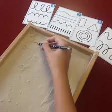 Visual motor integration is a skill we require for functioning. Visual Motor Sand Activity Montessori Activities Montessori Preschool Fine Motor