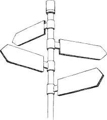 2 896 Black And White Road Signs Illustrations Clip Art Istock