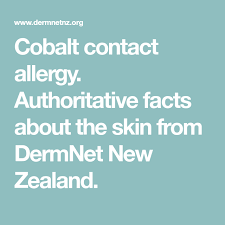 Cobalt Contact Allergy Authoritative Facts About The Skin From Dermnet New Zealand Atopic Dermatitis Dermatitis Contact Dermatitis