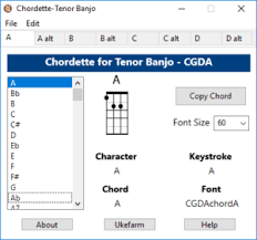 chordette for tenor banjo cgda