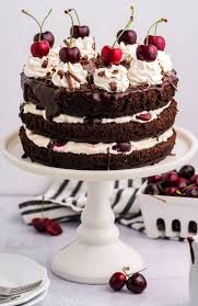 In a large bowl, combine flour, 2 cups sugar, cocoa, baking powder, baking soda, and salt. Easy German Black Forest Cake Homemade