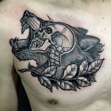 Wolf Skull Dotwork Neotraditional Tattoo By Juan David Castro R Tattoo Ideen Ideen
