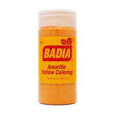 Ingredients yellow corn flour, fd&c yellow #5, spices, extractives of annatto, fd&c red # 40. Yellow Coloring Amarillo Economy 9 5 Oz Badia Spices