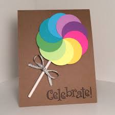 Rainbow Lollipop Birthday Card Birthday Card Craft Homemade Birthday Cards Handmade Birthday Cards