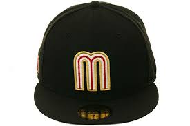 New Era 5950 Mexico World Baseball Classic Fitted Hat By New Era Black Metallic Gold Red Hat Club Fitted Hats World Baseball Classic Red Hat Club