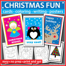 Personalize your own printable & online christmas cards with our card maker. Printable Christmas Cards To Color Worksheets Tpt