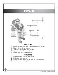 Bilingual Esl Worksheets English And Spanish Crossword Puzzles Woo Jr Kids Activities Crossword Puzzle Crossword Puzzles Worksheet Template