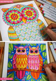 Owl coloring pages already colored. Groovy Owls Coloring Book By Thaneeya Mcardle Owl Coloring Pages Coloring Books Student Art
