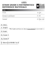 6th Area Flip Chart