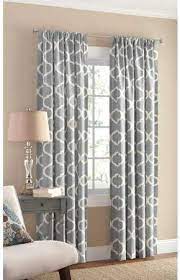 Mainstays Canvas Ironwork Light Filtering Rod Pocket Single Curtain Panel Gray 50 X 84 Walmart Com Curtains Living Room Panel Curtains Grey And White Curtains