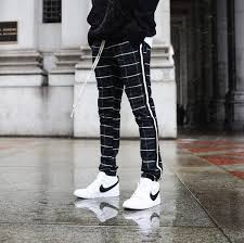 Black And White Checkered Pants Outfit Men The Dinero Plaid Pants Black White Christos Men Fashion Casual Outfits Stylish Mens Outfits Mens Pants Fashion