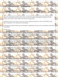 Containing accessible explanations in clear and precise terms that are easy to understand, it provides an … Quiz Criminal Law Quiz