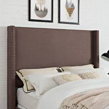 Maybe you would like to learn more about one of these? Bourbon Linen Queen Crosley Furniture Casey Upholstered Bed With Wingback Headboard Beds Frames Bases Headboards Footboards Amaltheiayada Gr