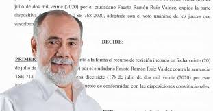 A petición de Fausto Ruiz, TSE se retracta y ordena contar votos nulos