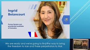 Foto del archivo de semana. Remarks By Ingrid Betancourt Former Columbian Presidential Candidate At Free Iran Rally 2020 Supporters Of Mek Iran